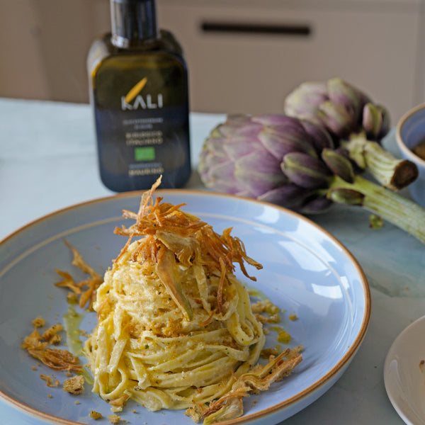 Linguine with Artichoke Pesto
